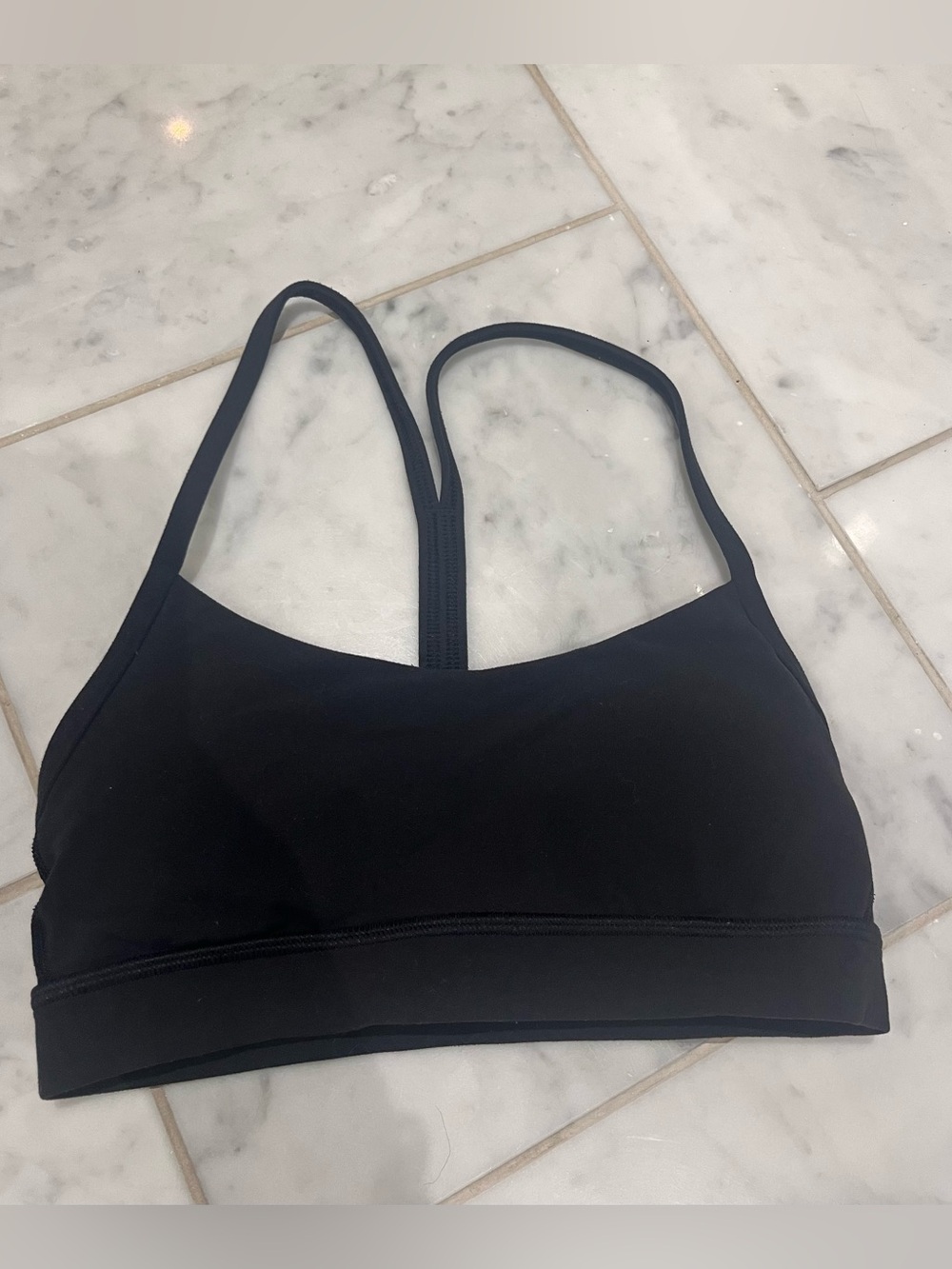 lululemon Black racerback Sports Bra size 2 worn only a few times